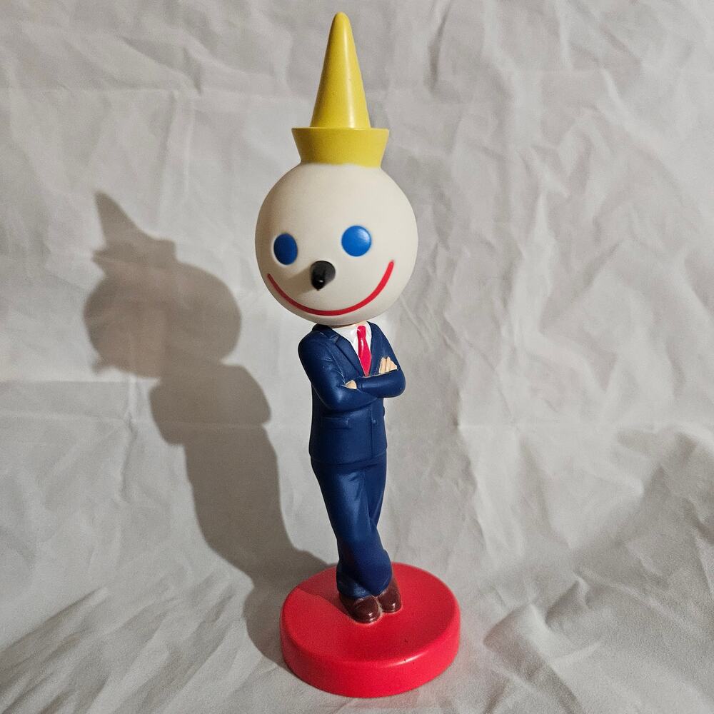 Vintage 2003 Jack In The Box CEO Bobble Head Figure Fast Food Hamburger